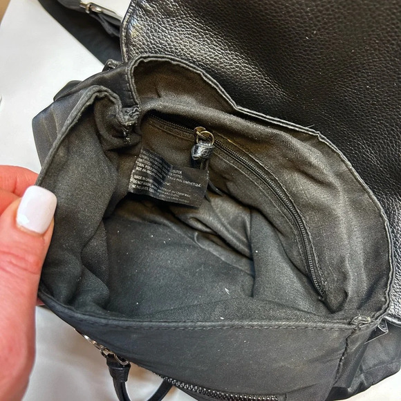 Botkier New York Trigger Nylon Small Black Mini Backpack Top Handle Bag Purse - Picture 9 of 10